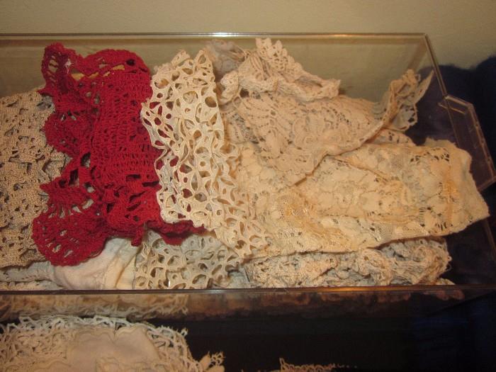 Vintage lace pieces