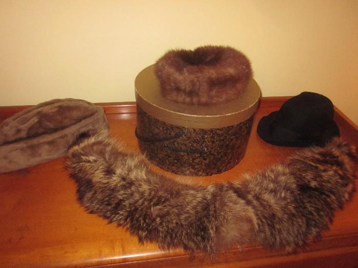 Hats, Ladie's hats, fur