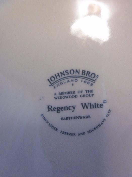 Johnson Brothers china, Regency White