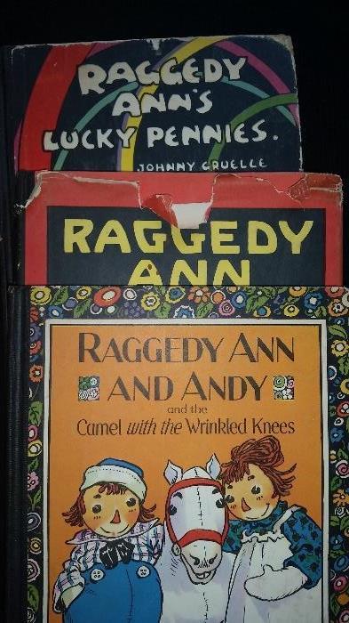 Raggedy Ann and Andy, antique and vintage, books