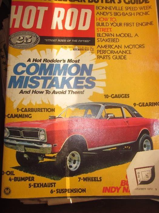 Hot Rod Magazines, vintage 1970's