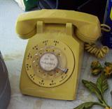 The old yellow phone