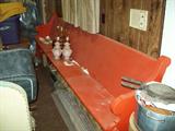 10" painted bench