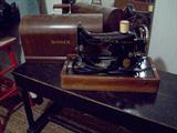 Portable Singer sewing machine