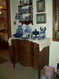 Dresser and plenty of Blue and White