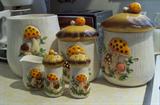 Sears and Roebuck vintage canisters, S&P shakers, and more
