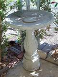 One of two bird baths