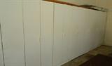 Row of cabinets in the garage