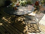 Metal yard furniture