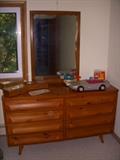 Pine dresser with added mirror