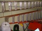 Ladders in garage