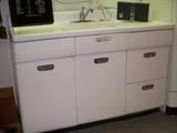 Sink section of the Morton 1948 kitchen unit for sale (currently in use in the basement)
