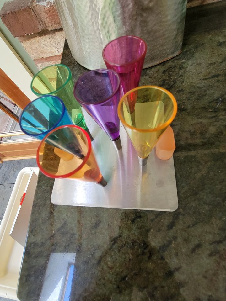 Gravity Shot Glasses with Tray bidding ends 6/20 8.00