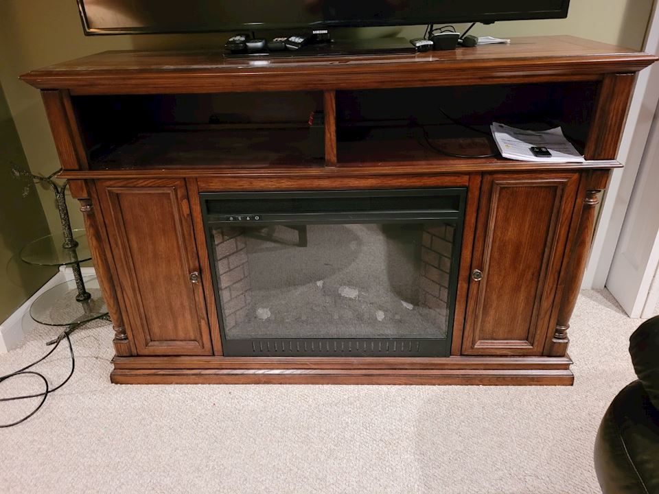 *50% OFF! Cherry armoire, glass coffee table, antique buffet, electric grill - Northville
