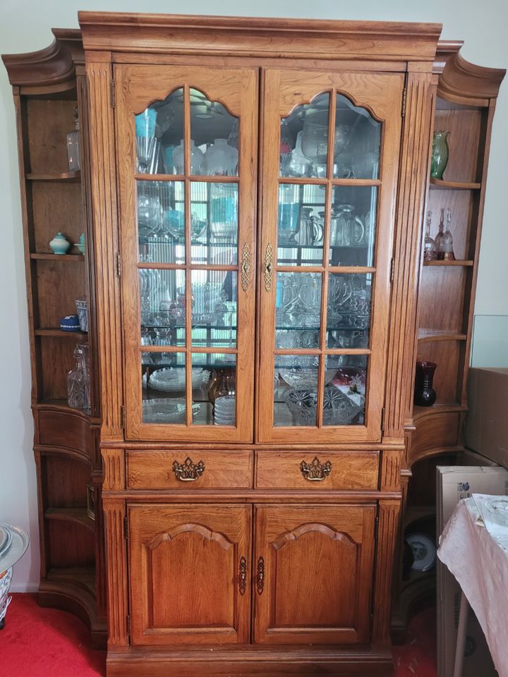 BUY ONLINE!  Maple dressers, displays cabinets, end tables, Sears air compressor