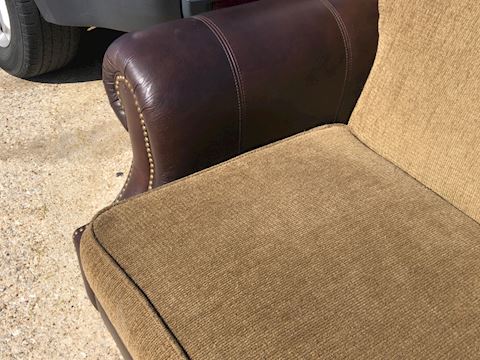 Faux Leather Upholstered Sofa Lot04