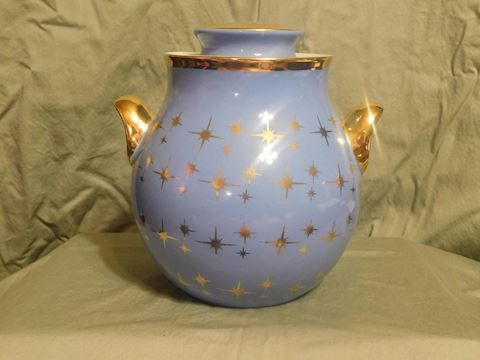 Hall Superior Cadet Blue Cookie Jar with cover