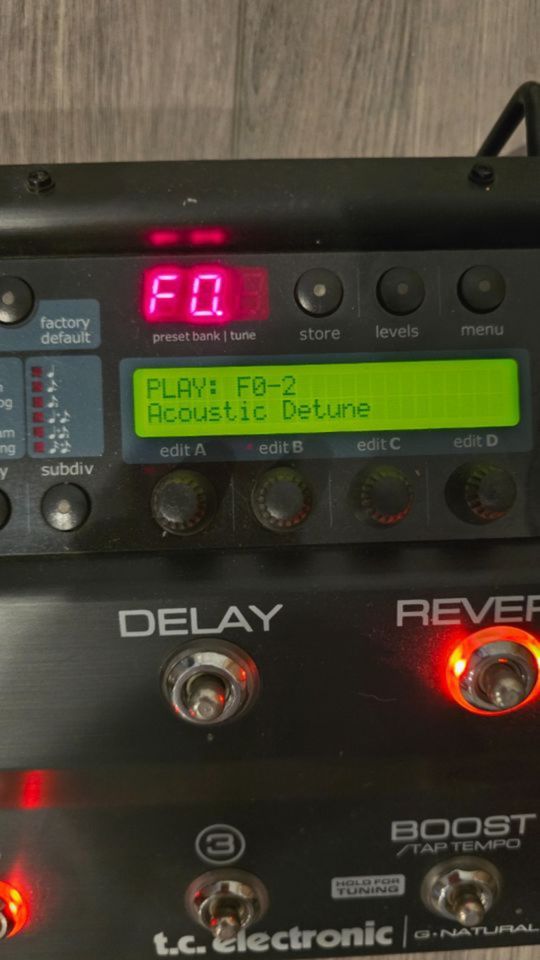 TC Electronic G Natural Acoustic Multi Effects Processor