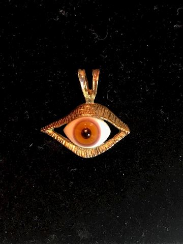 Antique Sterling Silver Lucky Evil Eye All Seeing