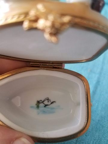 Limoges Noah's Ark small trinket box, Pierre Arqui