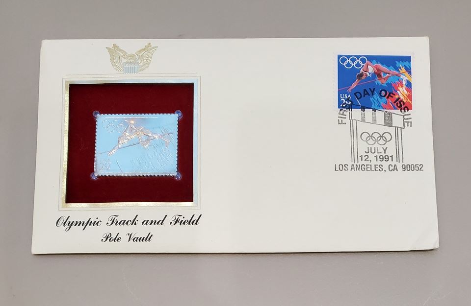 22 Karat Gold Stamp First Day Cover Auction Free Shipping!