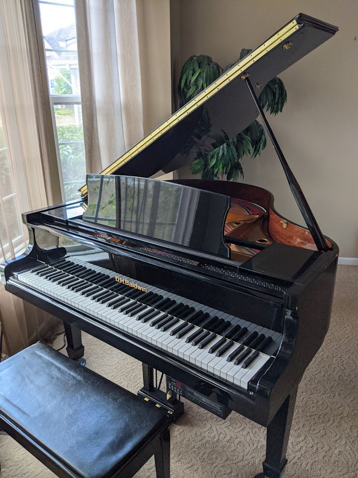 Northwoods Cabin Furniture & D.H. Baldwin Petite Baby Grand (Treadway)