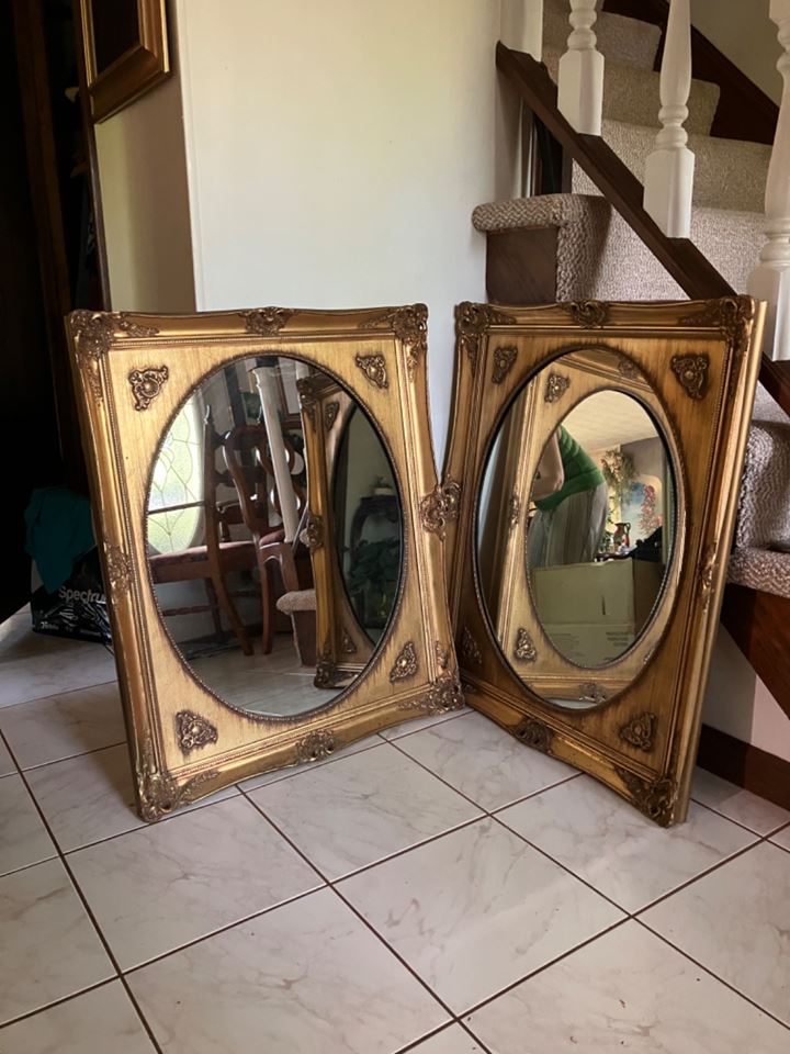 Wood Framed Mirrors bidding ends 6/14 200.00