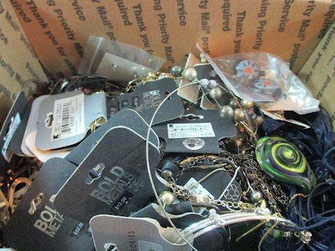 4.16Lb Box of Mixed Jewelry Most with Tags