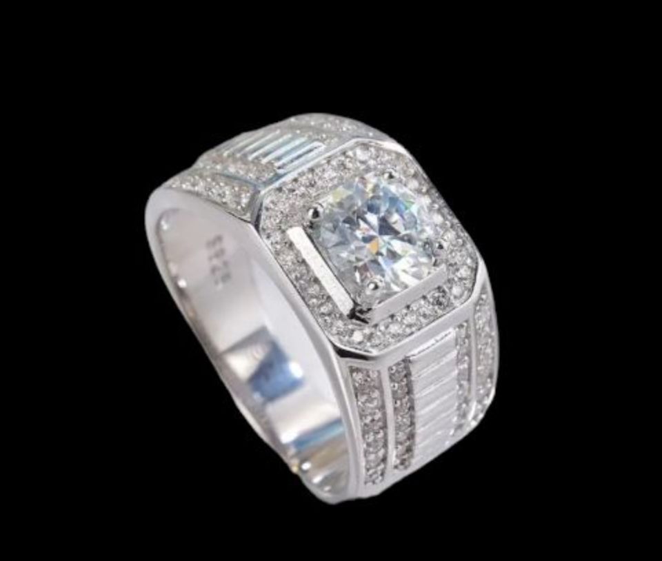Sterling Silver Wedding Band Women | S925 Sterling Silver Diamond Ring -  S925 - Aliexpress