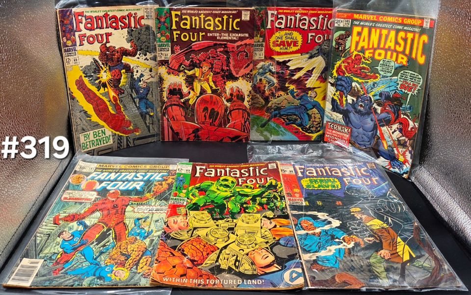 319 Marvel Fantastic Four Comics (Total 7) bidding ends 12/13