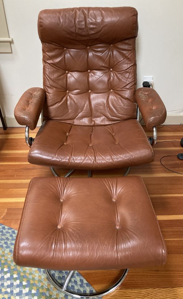 Mcm leather recliner sale