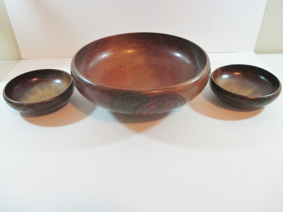 Vintage Signed Oriental Bowl set Of 3