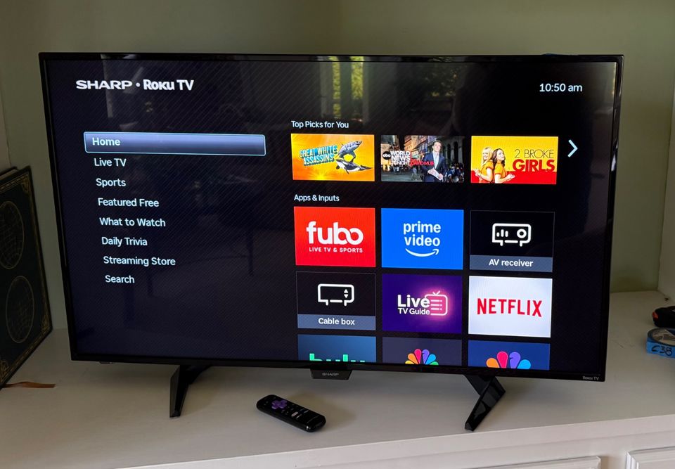 B37 Sharp Roku TV (43”) (Tested) bidding ends 8/13 $13.00