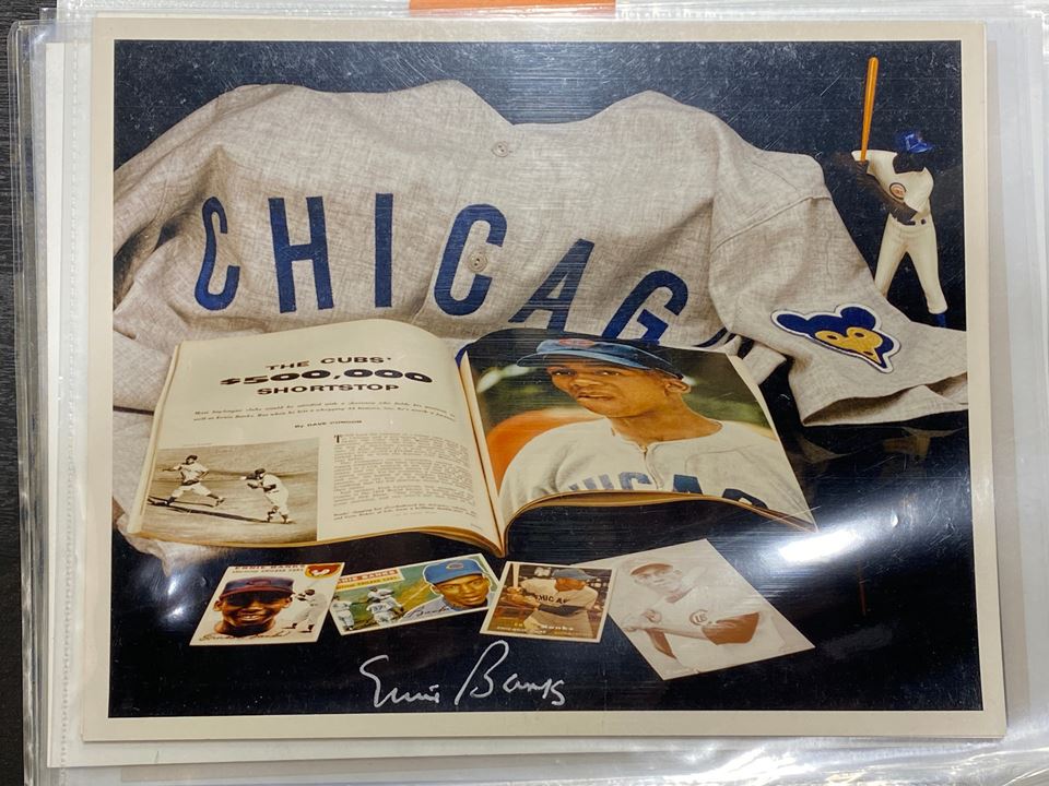Ernie Banks Autographed Chicago Cubs (White #14) Jersey – PSADNA