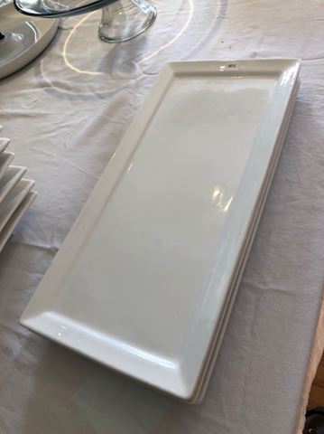 Rectangular ceramic plates - set/4 - #4