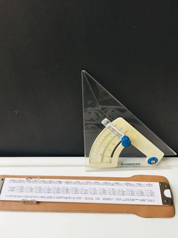 Slide rule & Staedtler
