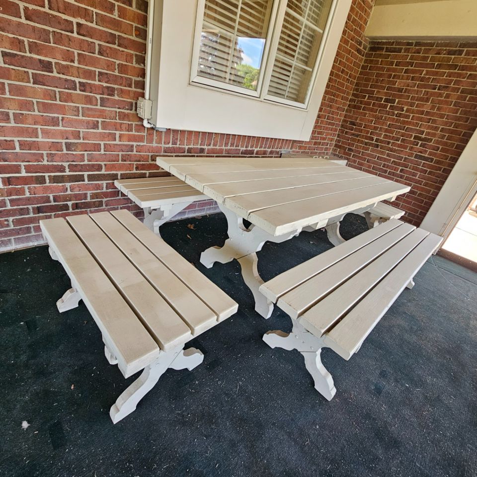 BUY ONLINE - White wood patio set, Flexsteel Sofa & Chair, bedroom furniture, TOOLS - PLYMOUTH