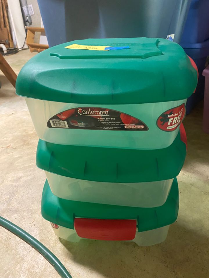 BT 2254 Three Small Latch Lid Storage Containers bidding ends 7/16 7.