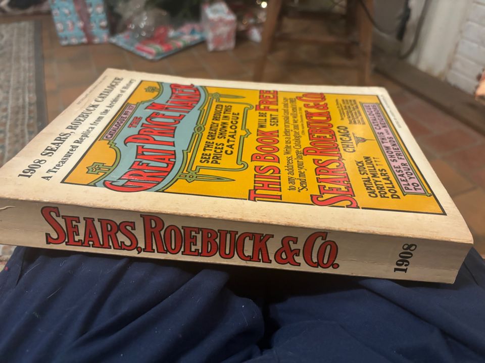 1970’s reproduction Sears & Roebuck Catalog bidding ends 1/24 14.00