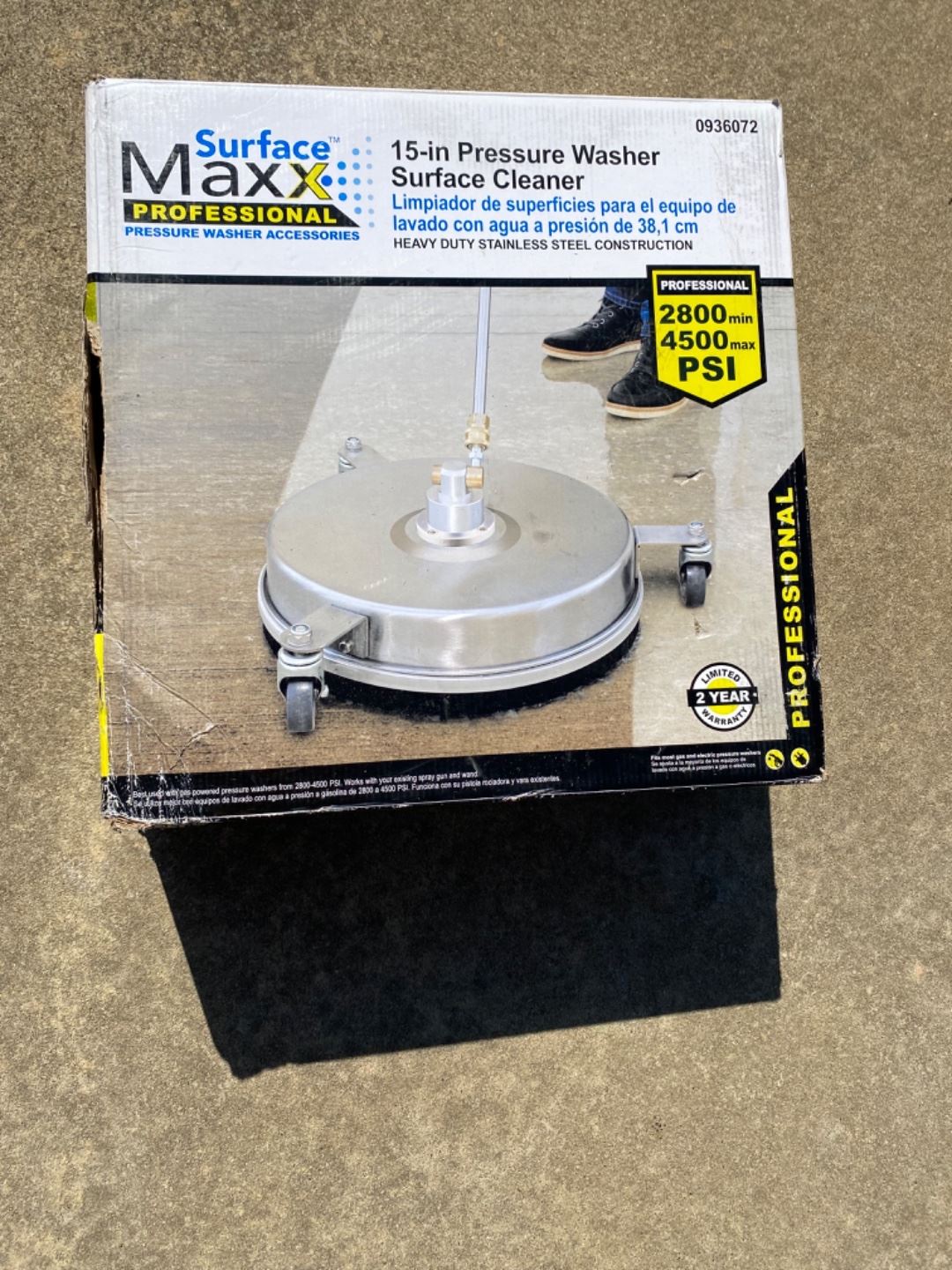 Surface Maxx professional 15 inch power washer desk bidding ends 12/2