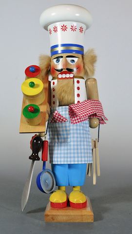 1980s Steinbach 17" Chef or Baker Nutcracker Excel