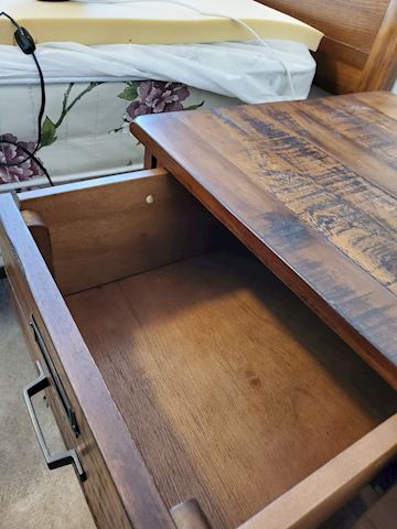 Small Distressed top nightstand