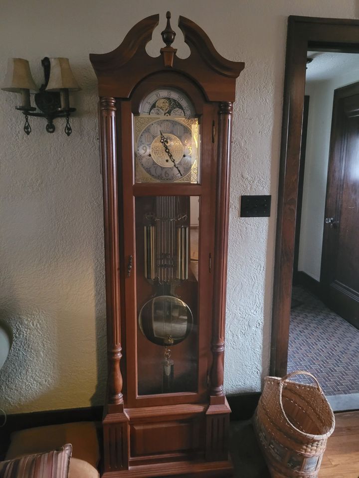 BUY ONLINE-  China cabinet-$40, Two Lladros-$50, basketball net-$10