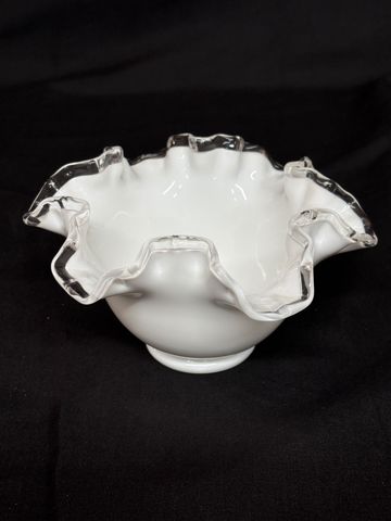 FENTON OLD サムプリント&アンベリーナカレーガラス フリルエッジ 6