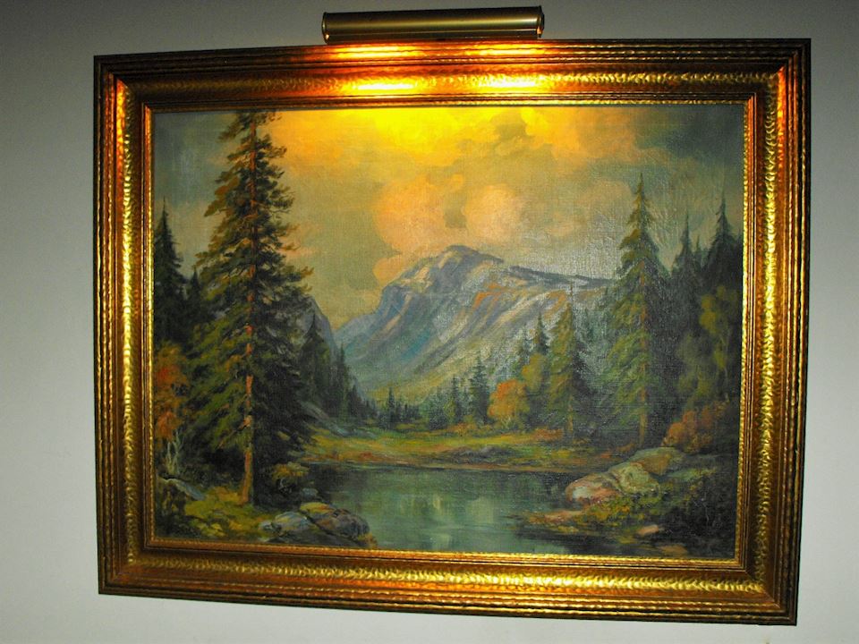 Minnesota Landscape Oil Painting  by Norwegian/American Artist Elmer S Berge (1892-1956) 