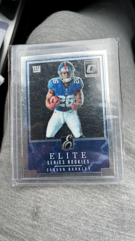 2018 PANINI DONRUSS SAQUON BARKLEY ELITE SERIES ROOKIES RC bidding ends ...