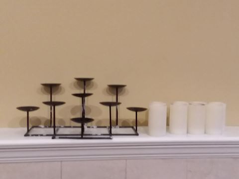 Candle holder & Flameless Candle Lot