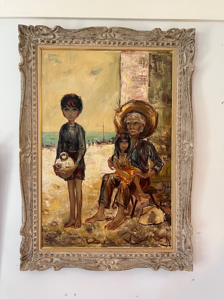 Fantastic Art & Doll Sale! Oil Paintings, Watercolors, MCM Art Portraits & High End Dolls 