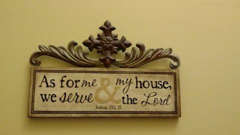 As For Me & My House We Serve the Lord Wall Art