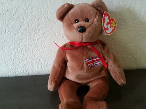 MINT TY BEANIE BABY BRITTANIA BEAR ORIGINAL 1997